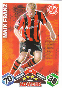 Maik Franz Eintracht Frankfurt 2010/11 Topps MA Bundesliga #39